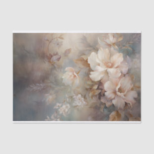 Papel De Seda Delicadas, Suaves Belas Elegantes Flores Decoupage