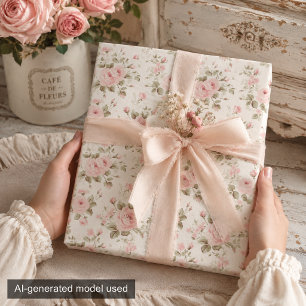 Papel De Seda Delicado Antigo Rosa Pastel Suave Decoupage