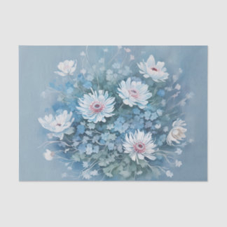 Papel De Seda Delicar Anêmonas em uma Aquarela Perdida