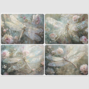Papel De Seda Delicar Dragonflies