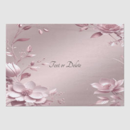 Papel De Seda Delicate Pink Floral Tissue Paper