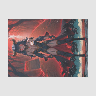 Papel De Seda Demonessa com Contato em Encruzilhada, Anime Demon