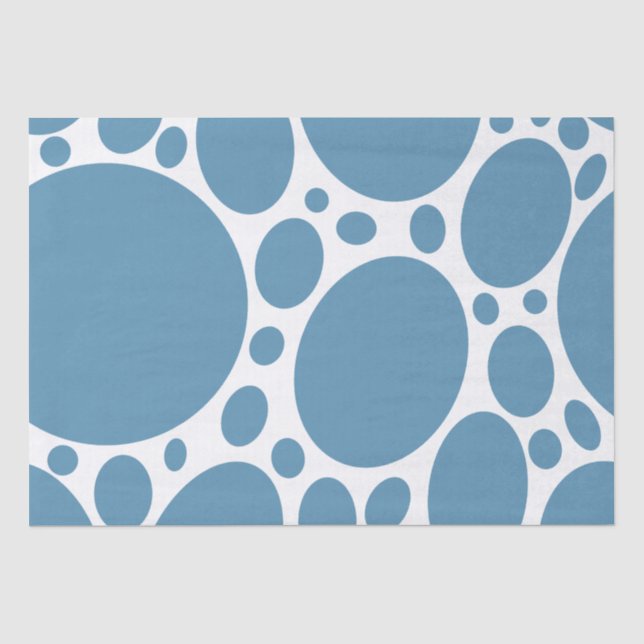 Papel De Seda Denim Bule Bubbles (Frente )