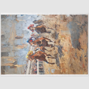 Papel De Seda Derby Race Churchill Decoupage