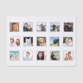 Papel De Seda Desacoplamento da família de colagem de fotos 15 