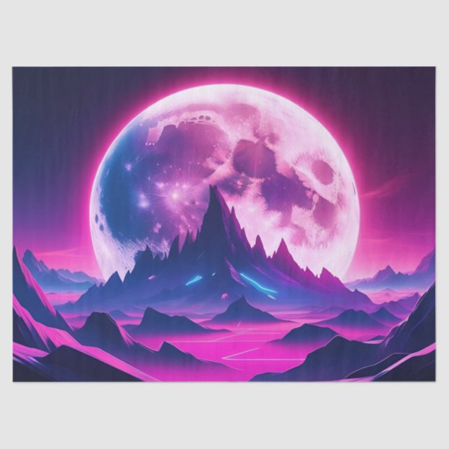 Papel De Seda desacoplamento da lua oceânica (Frente )