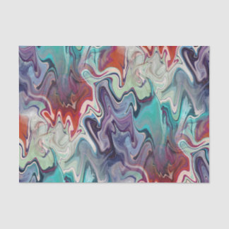 Papel De Seda Desacoplamento de Abstrato de Agato Colorido Marca