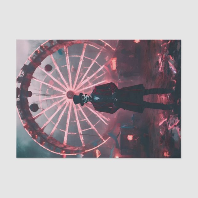 Papel De Seda desacoplamento de carnaval assombrado (Frente )