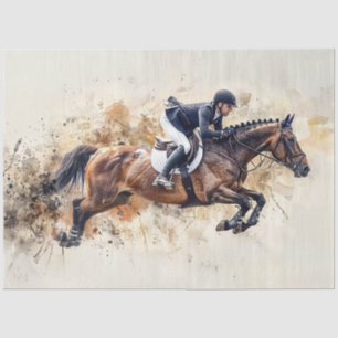Papel De Seda Desacoplamento de cavalos equestres