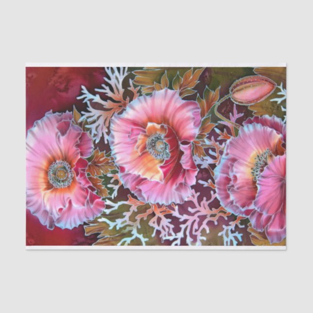 Papel De Seda Desacoplamento de Flores de buquê (Frente )