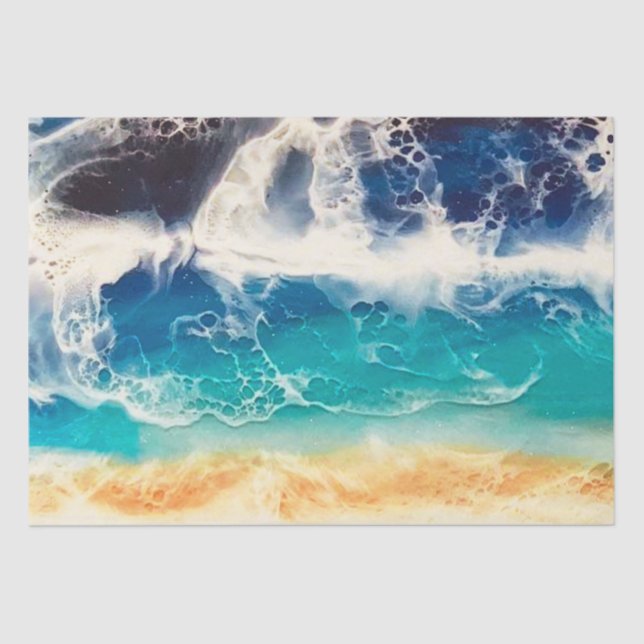 Papel De Seda Desacoplamento de praia (Frente )