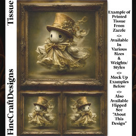 Papel De Seda Desacoplamento de Quadro de Vintagem do Fantasma Q