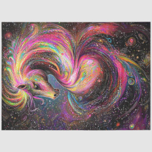 Papel De Seda Desacoplamento do espiral de Abstrato vibrante par