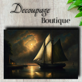 Papel De Seda Desacoplamento do navio de navegação por lua