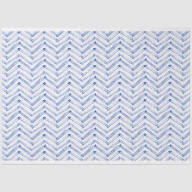 Papel De Seda desacoplamento do padrão de desvio azul (Frente )