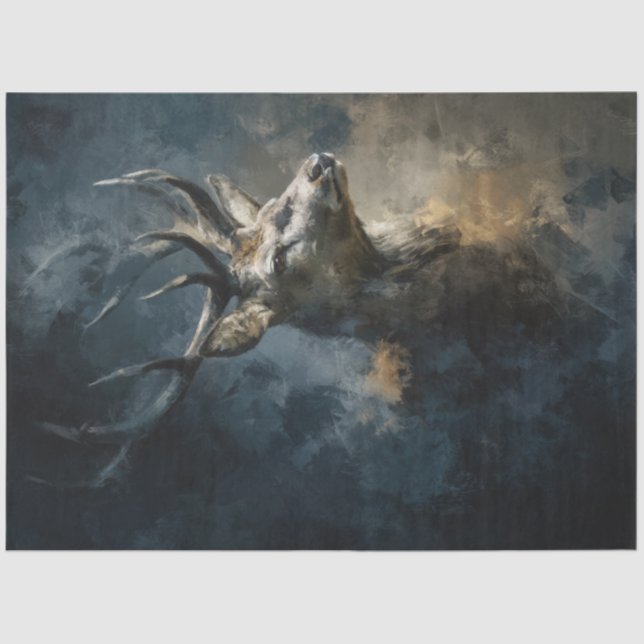 Papel De Seda Desacoplar Antlers De Cervejas Majestosos De 9 Pon (Frente )