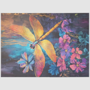 Papel De Seda Desacoplar Asas Iridescentes Vibrantes