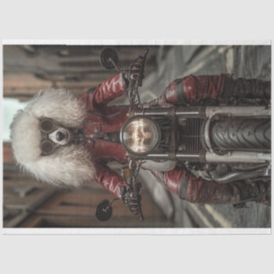 Papel De Seda Desacoplar Biker de Poodle Padrão Steampunk