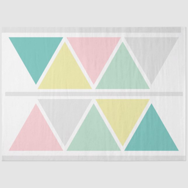 Papel De Seda Desanexação de blocos de cores modernos de abstrat (Frente )