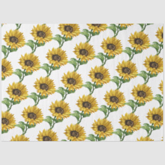 Papel De Seda Desanexação do padrão de girassóis