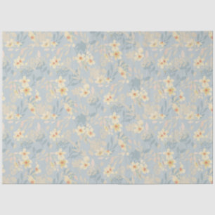 Papel De Seda Desanexação floral de margarida azul-curva