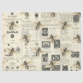 Papel De Seda Desaparecimento do Catálogo de Abelhas e Vintage