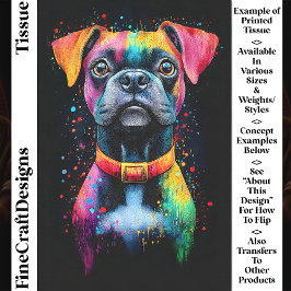 Papel De Seda Descamação CS6 Colorida de Cachorro Curto de Arte 