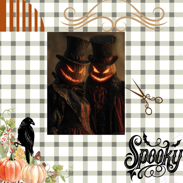 Papel De Seda Descamação de Abóbora-de-Lanterna Halloween Gótico (Criador carregado)