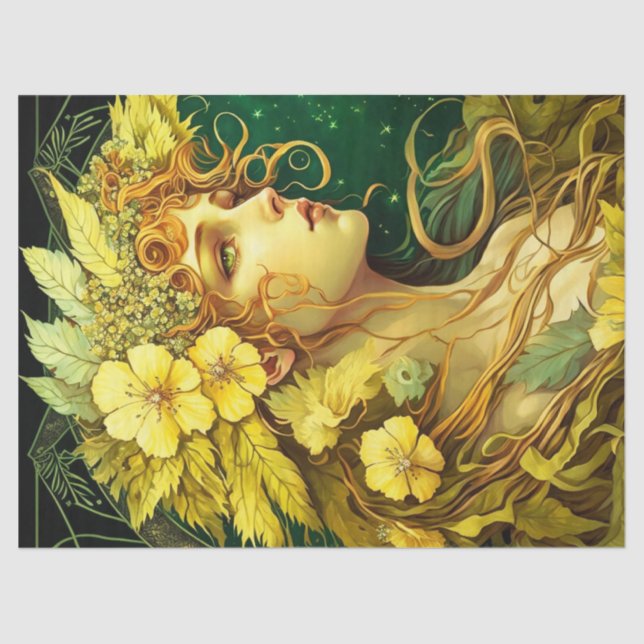 Papel De Seda Descamação de Fantasia de Fada de Flores Echantada (Frente )