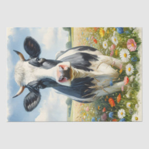 Papel De Seda Descamação de Vacas Leiteiras Holstein