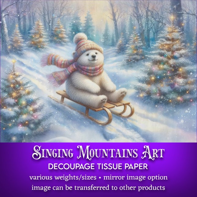 Papel De Seda Descamação do Arrancamento Polar do Urso Polar da  (Criador carregado)