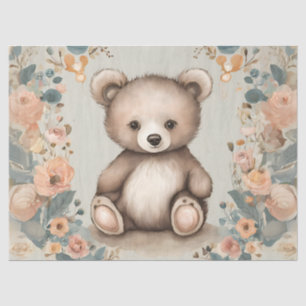 Papel De Seda Descamação do Urso Branco