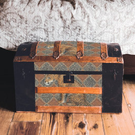 Papel De Seda Descamação Preta de Cobra de Couro-Leopardo Vintag