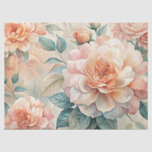 Papel De Seda Descapa de Aquarela de Pastel inspirada na Vintage