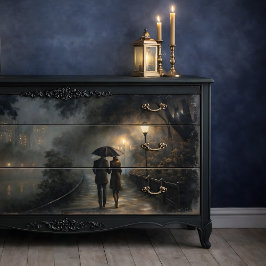 Papel De Seda Descaptação da chuva romântica