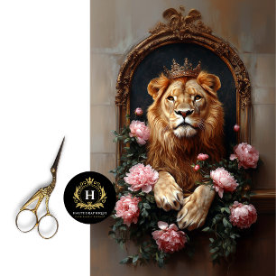 Papel De Seda Descaptação da Vintagem Floral Rosa-Rosa-Leão-Coro