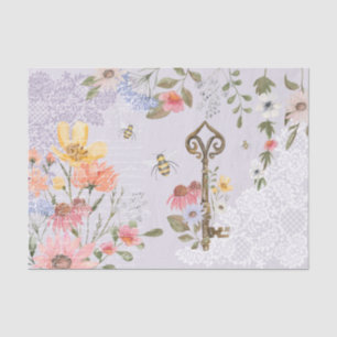 Papel De Seda Descaptação de Chave de Vintagem do Lace Willi-col