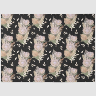 Papel De Seda Descaptação de Folhagem da Protea Floral BOHO Pamp