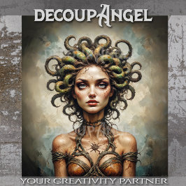 Papel De Seda Descaptação de Gaze da Medusa