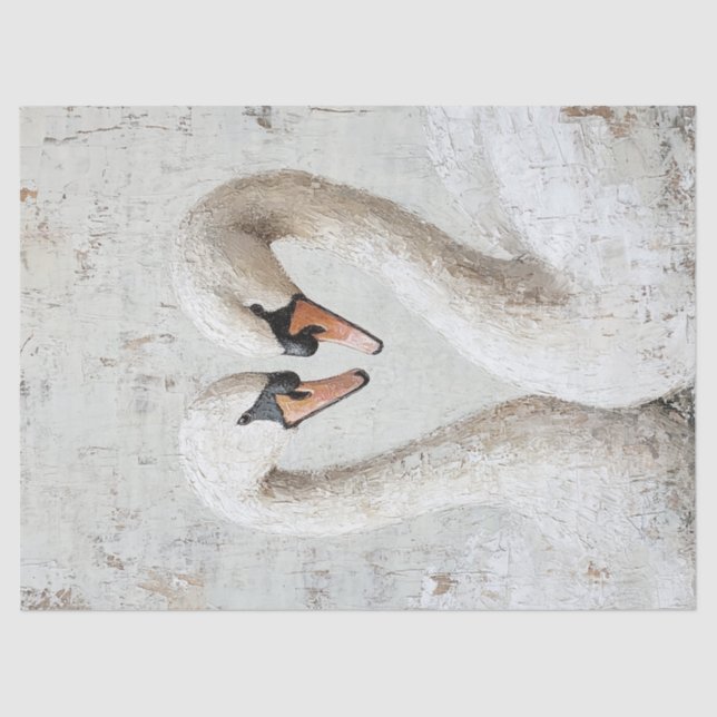 Papel De Seda Descaptação de pintura de óleo de Cisne Russo (Frente )