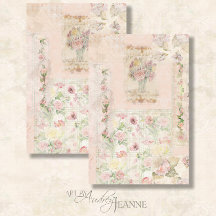 Descaptação Floral de Flores Rosa-Rosa Vintage