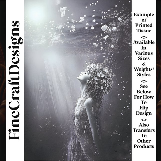 Papel De Seda Descaptação V8 de Sereia Mística Subaquática (Criador carregado)