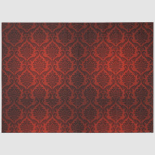 Papel De Seda Descarte Preto Vermelho Gótico 20x30