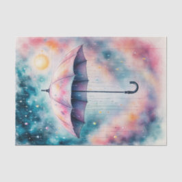 Papel De Seda Descoberta de Guarda-chuvas com Aquarela | Joel