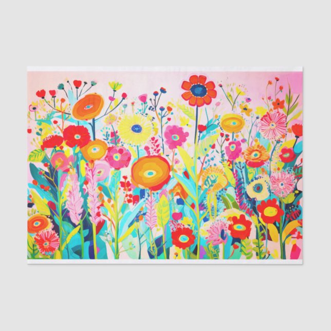 Papel De Seda Descodificação de pintura de Abstrato de pintura d (Frente )