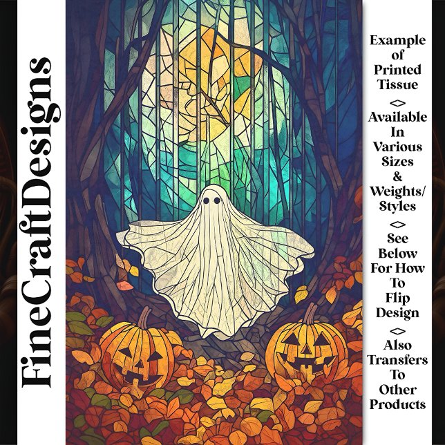 Papel De Seda Descolagem de vidro colado branco fantasma AB4 (Criador carregado)