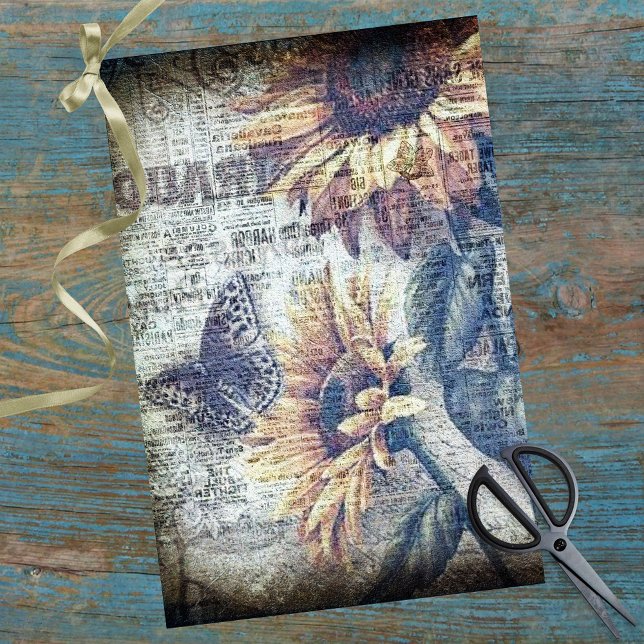 Papel De Seda Descolagem Ephemeral Rústica Da Borboleta De Giras (Criador carregado)