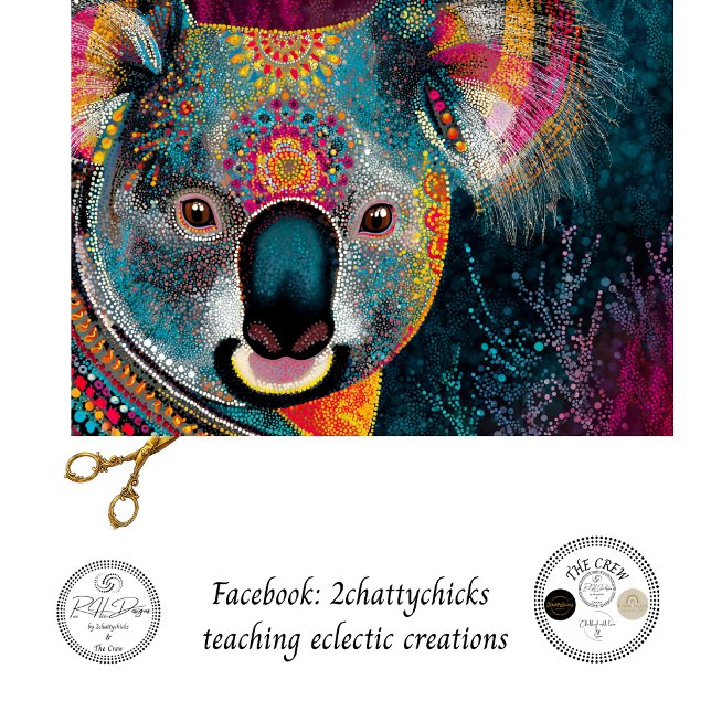 Papel De Seda Descoupage Koala Arte Aborígene (Criador carregado)