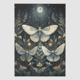 Papel De Seda Descoupagem Colorida de Aquarela de Mariposa Luna 