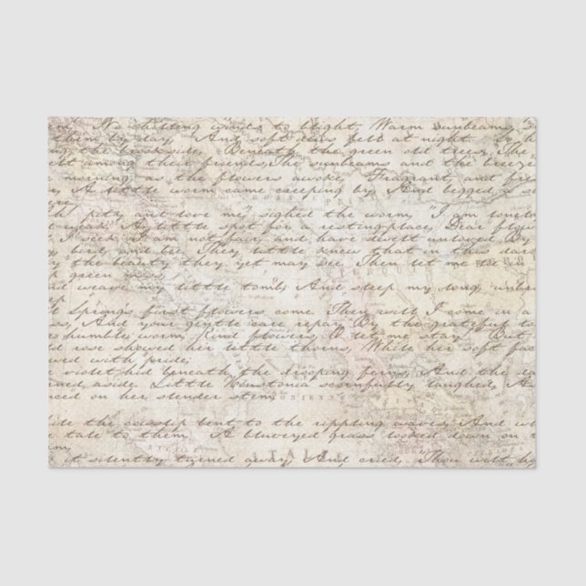 Papel De Seda Descrição do Mapa do Script de Letra Escrita da Mã (Frente )